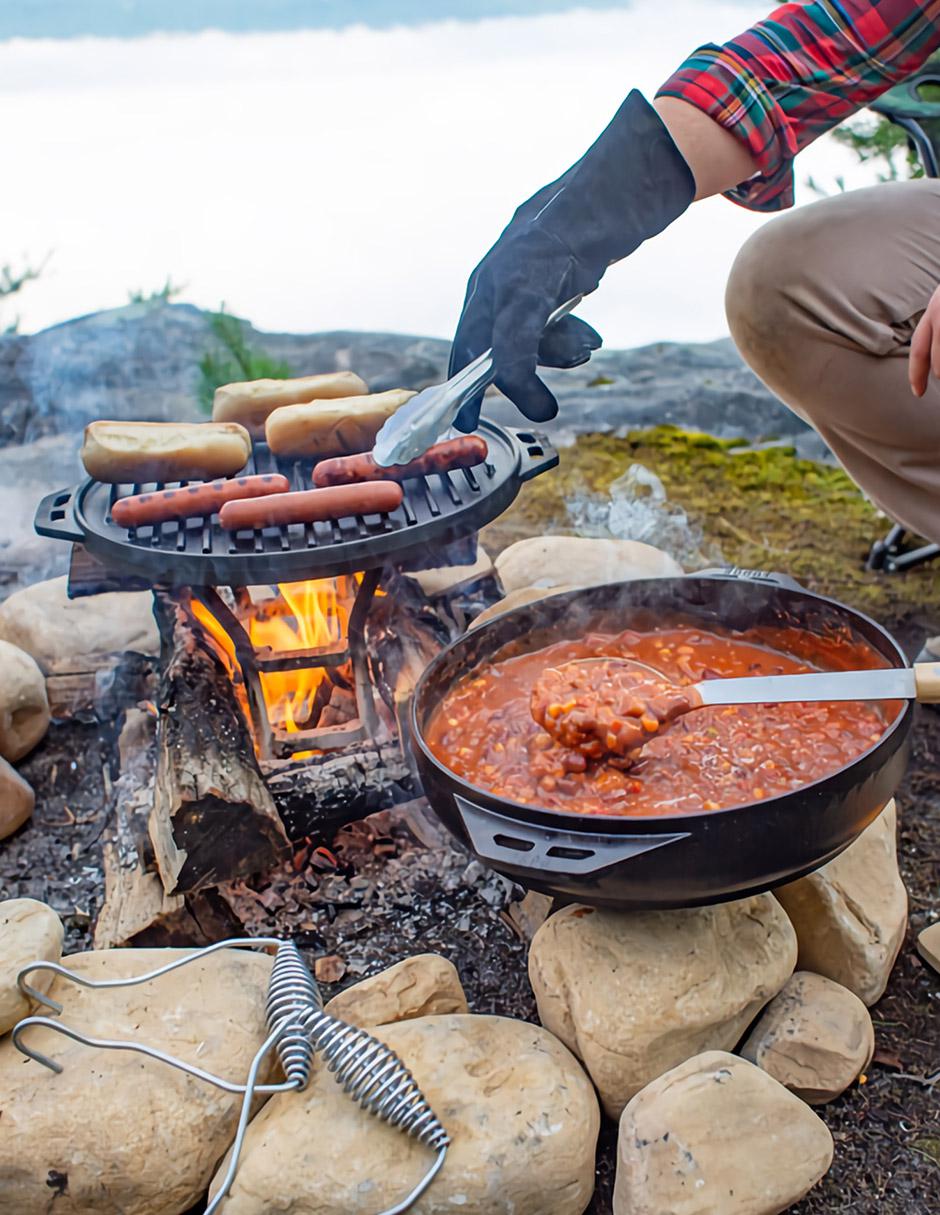 Asador de carbón Wok