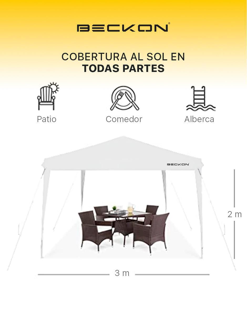 Carpa ancho 300 cm x largo 300 cm 4