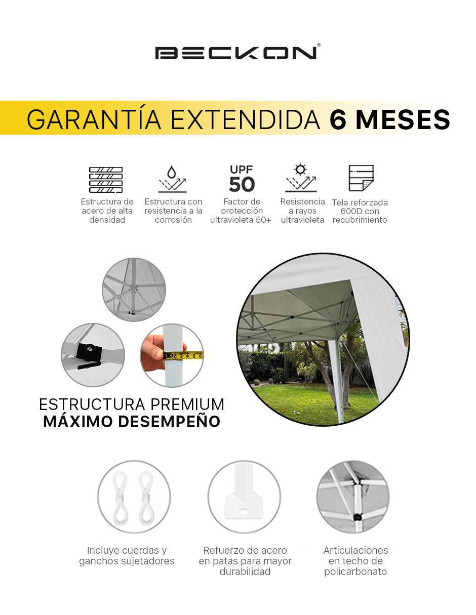 Carpa ancho 300 cm x largo 300 cm 6
