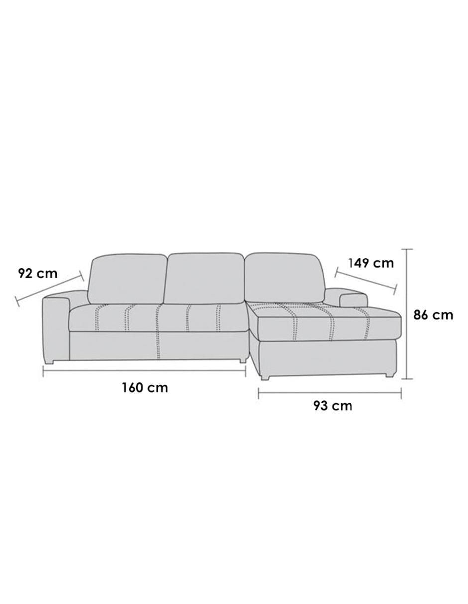 Chaise lounge Venecia de lino 2