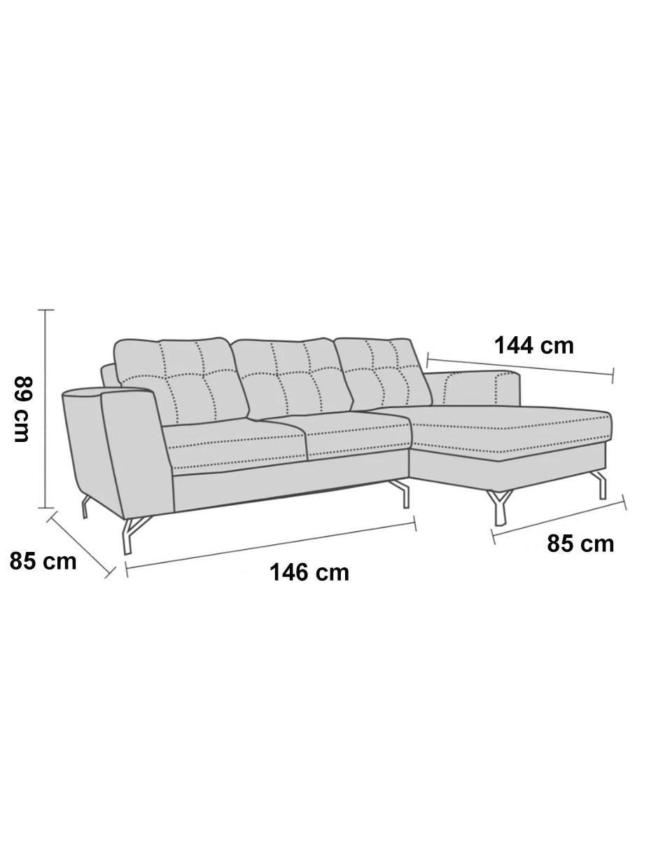 Chaise lounge león de lino