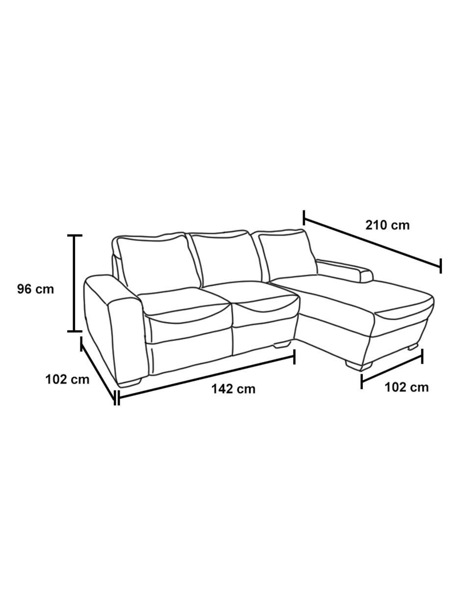 Chaise lounge Madrid de velvet