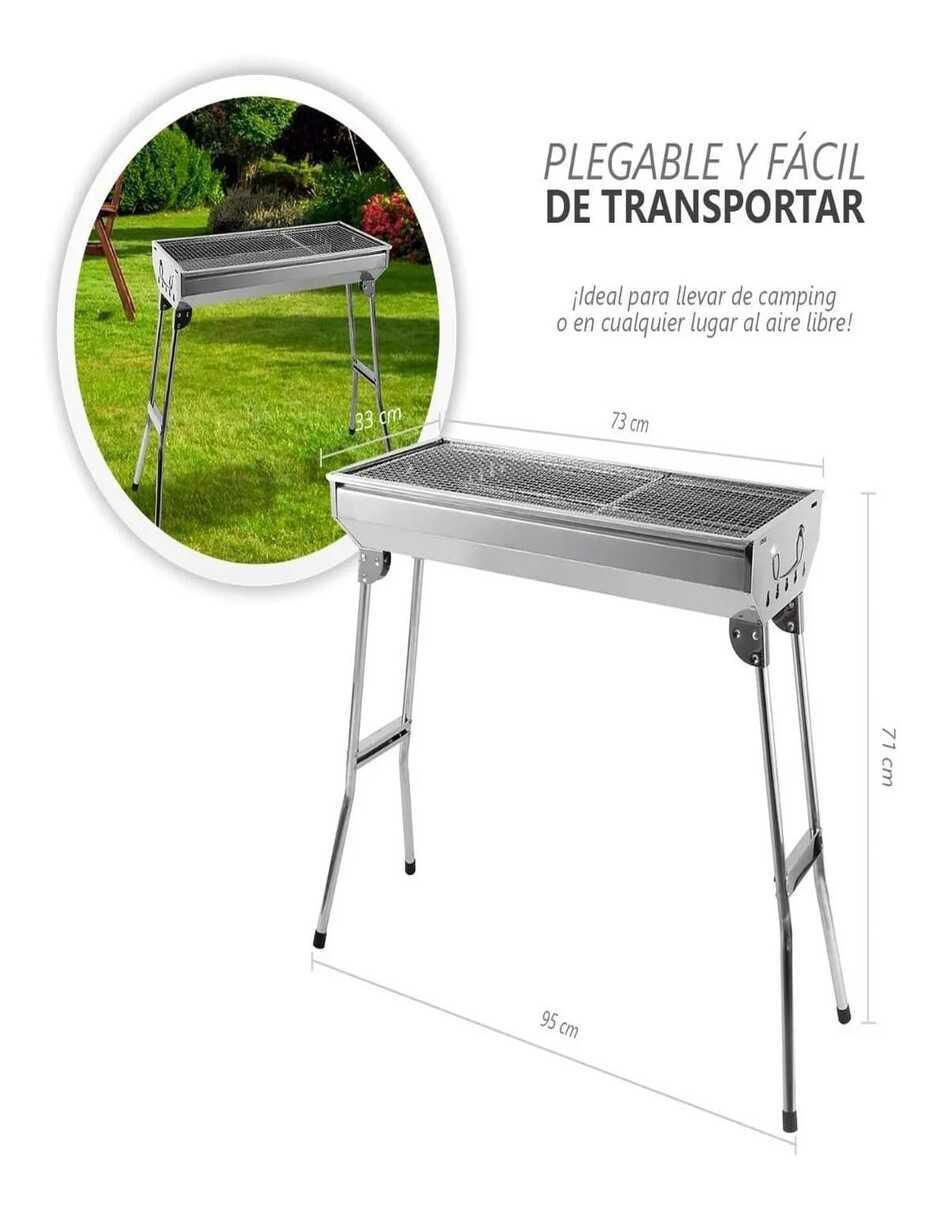 Asador de carbón JY372 Inox