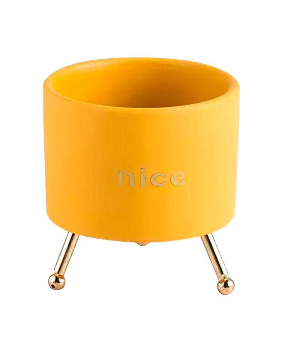 Maceta con base Nórdica de cerámica con sistema automático de riego Maceta con base Nórdica de cerámica con sistema automático de riego