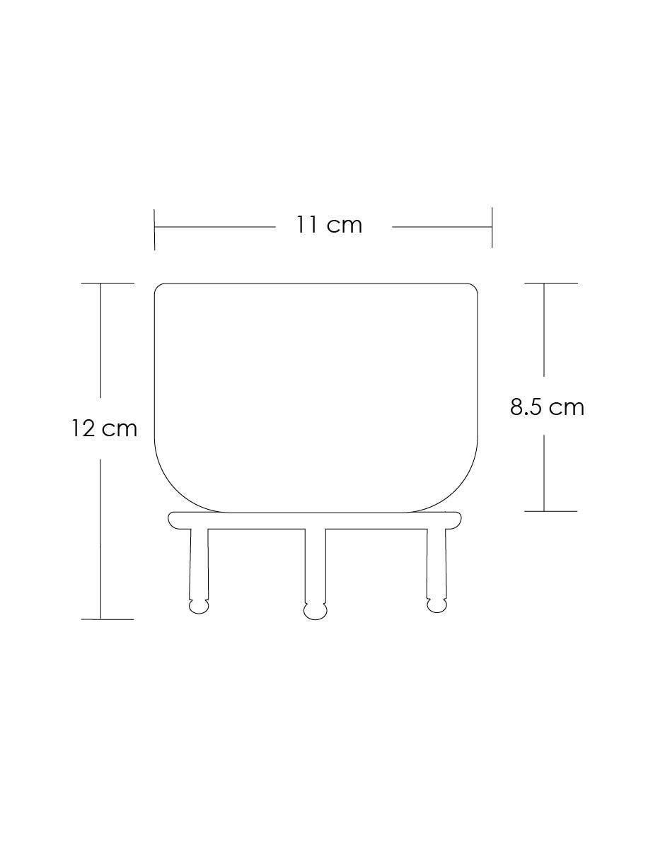 Maceta con base Nórdica de cerámica con sistema automático de riego 7