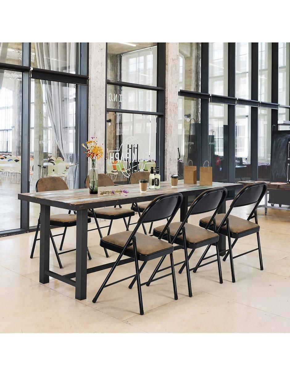 Set silla plegable 4 piezas Fair Suede Furniturer