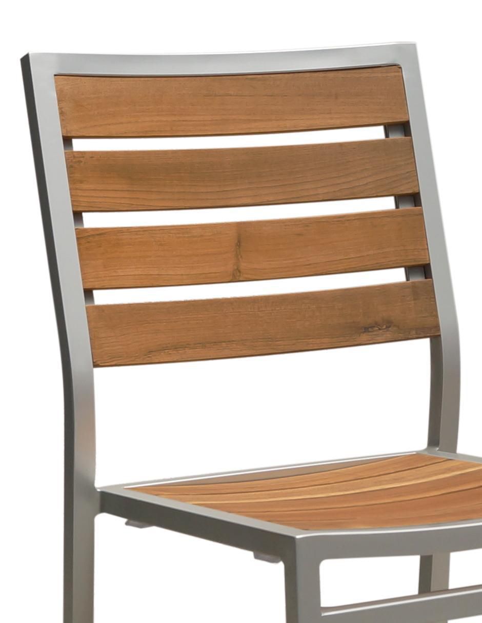 Silla Mediterranean de madera teca