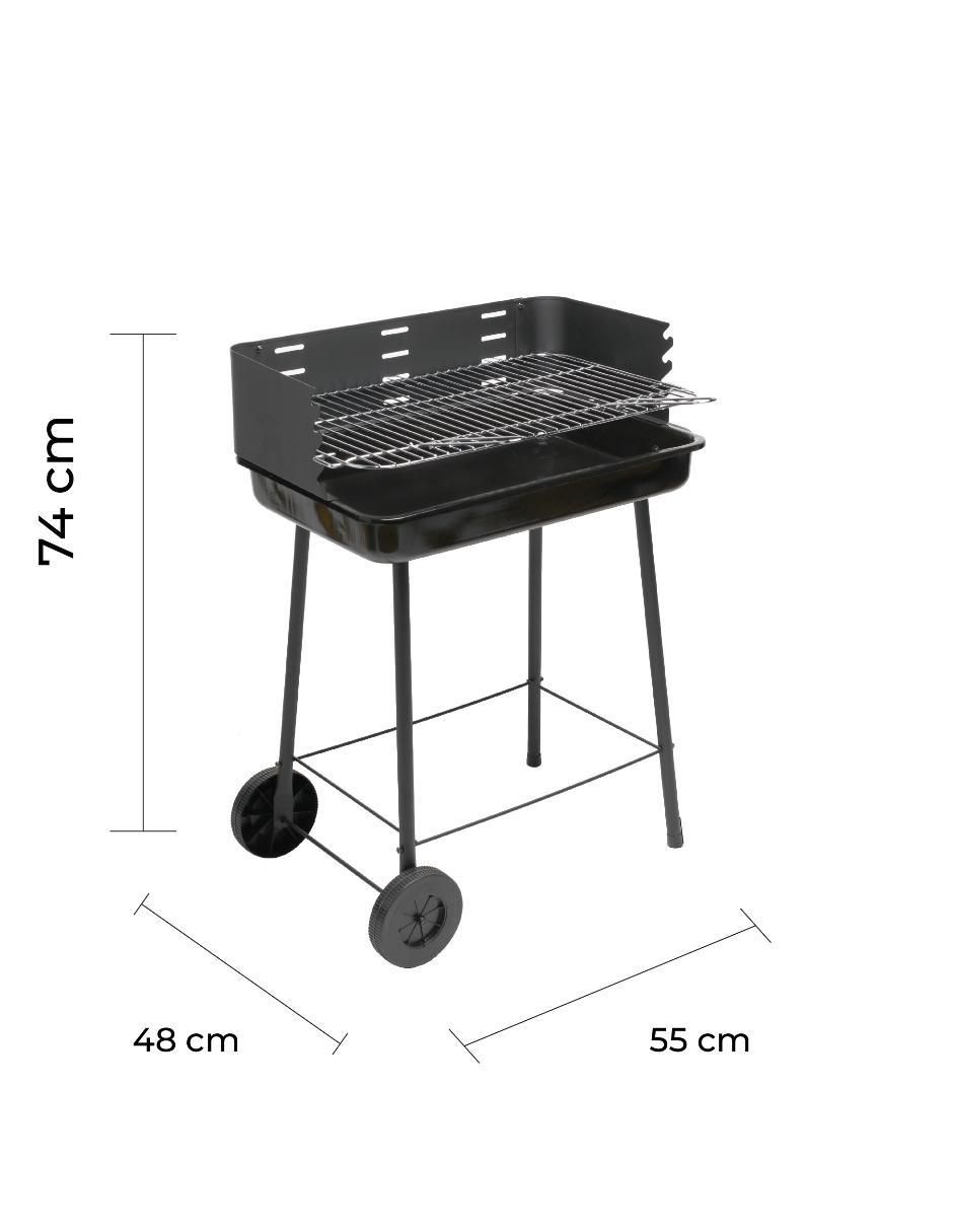 Asador de carbón Trolley BBQ 5