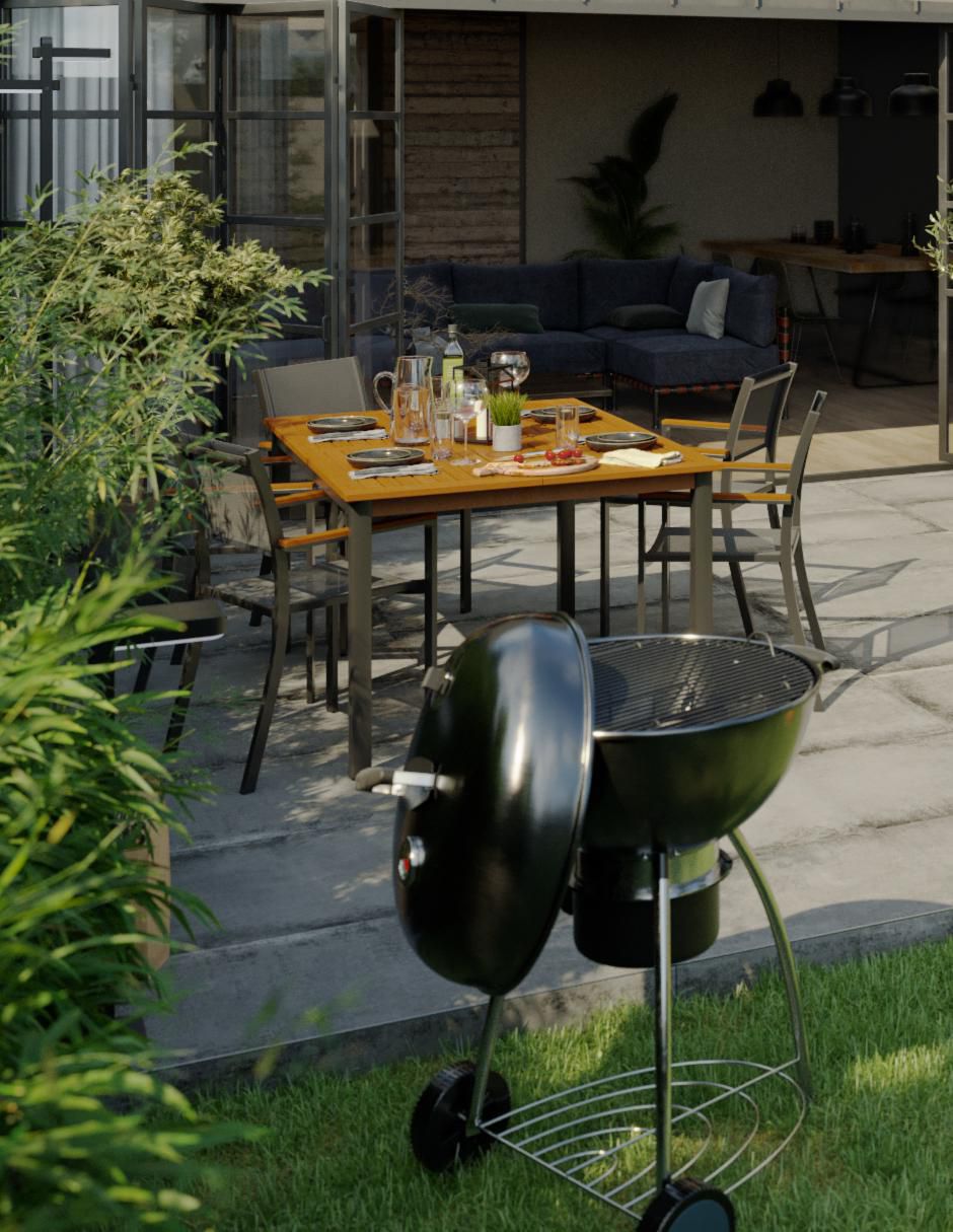 Asador de carbón Phoenix 6