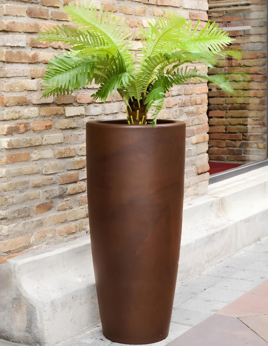 Maceta New Garden Bambu de plástico con sistema automático de riego 2