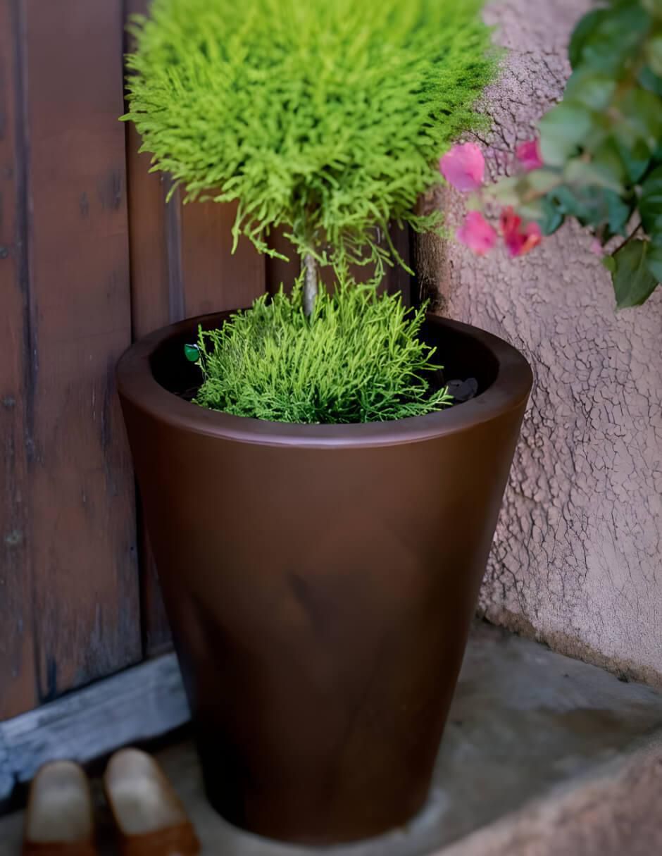 Maceta Girasol 45 Cm de plástico con sistema automático de riego