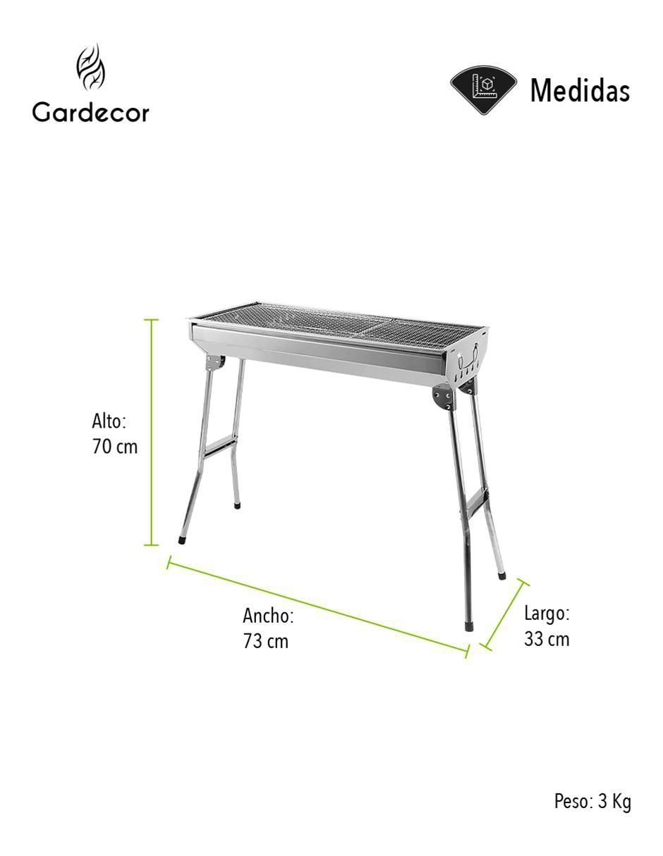 Asador de carbón asa-1g 8