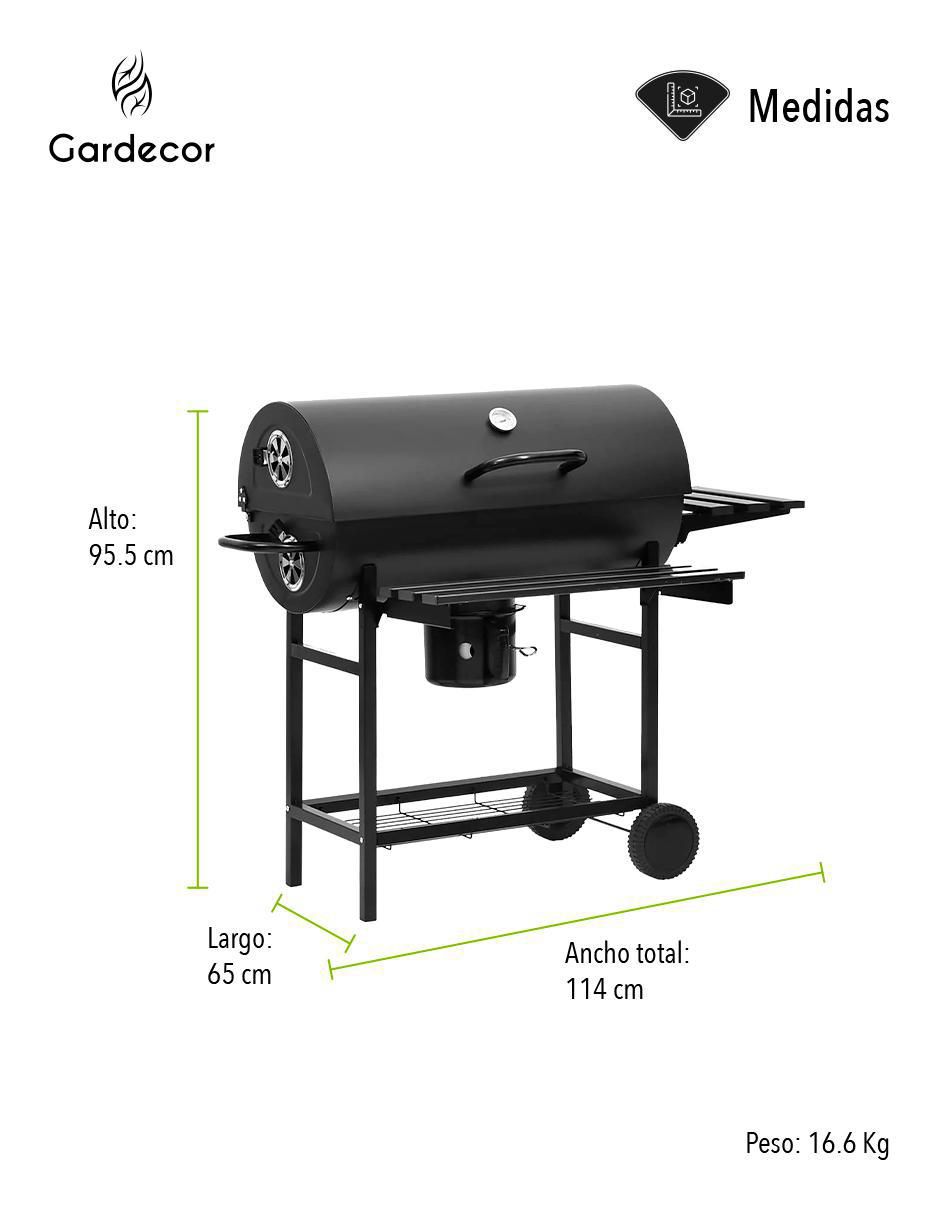 Asador carbón ASA-2N de hierro 9