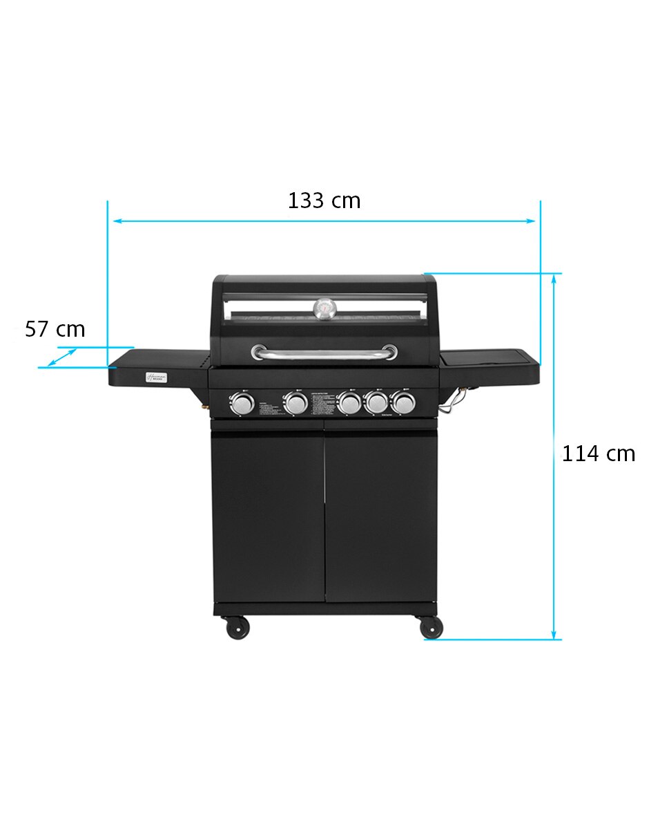 Asador de gas 13