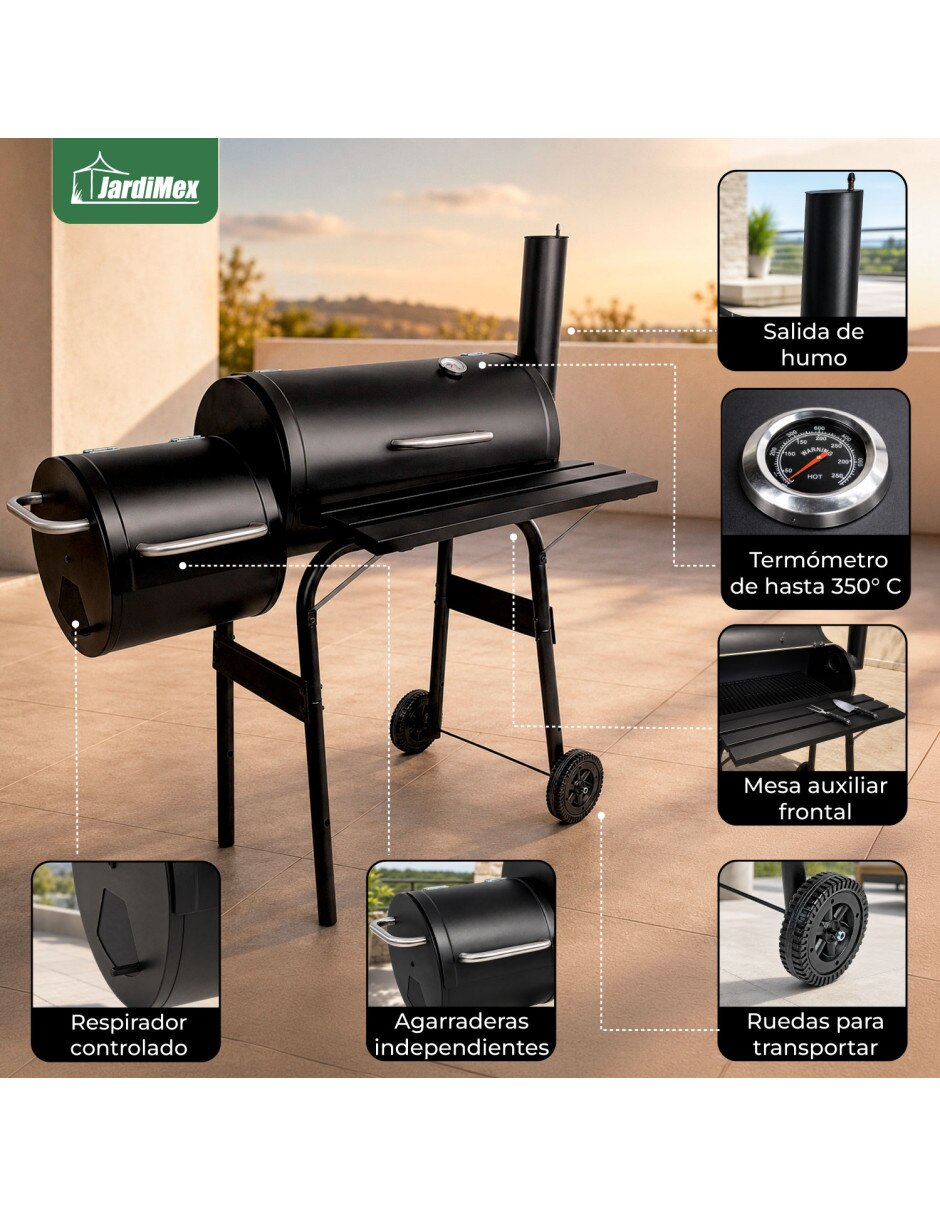 Asador de carbón Mkz-Asadobbqsneg