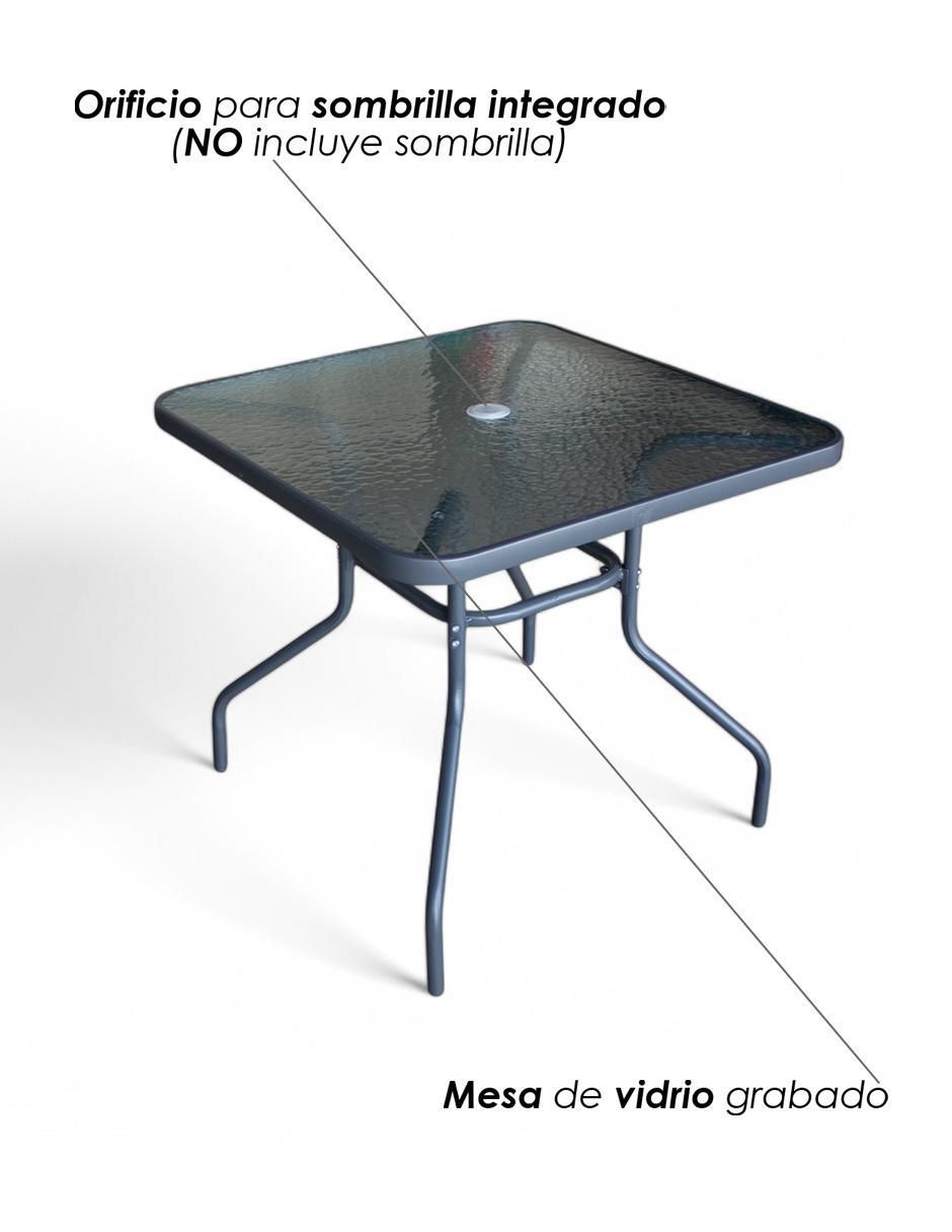 Comedor Jardín para 2 personas de cristal 7