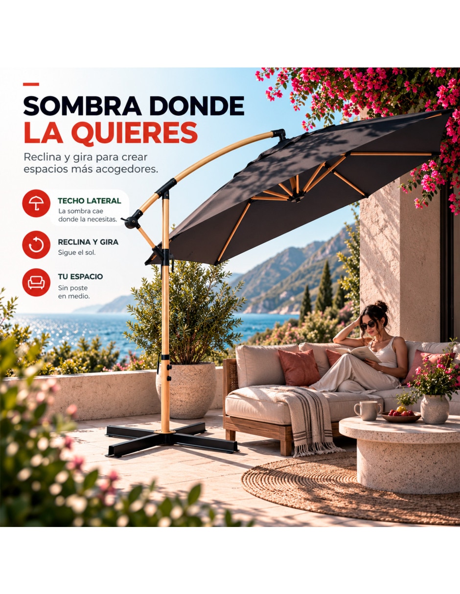 Sombrilla para jardín