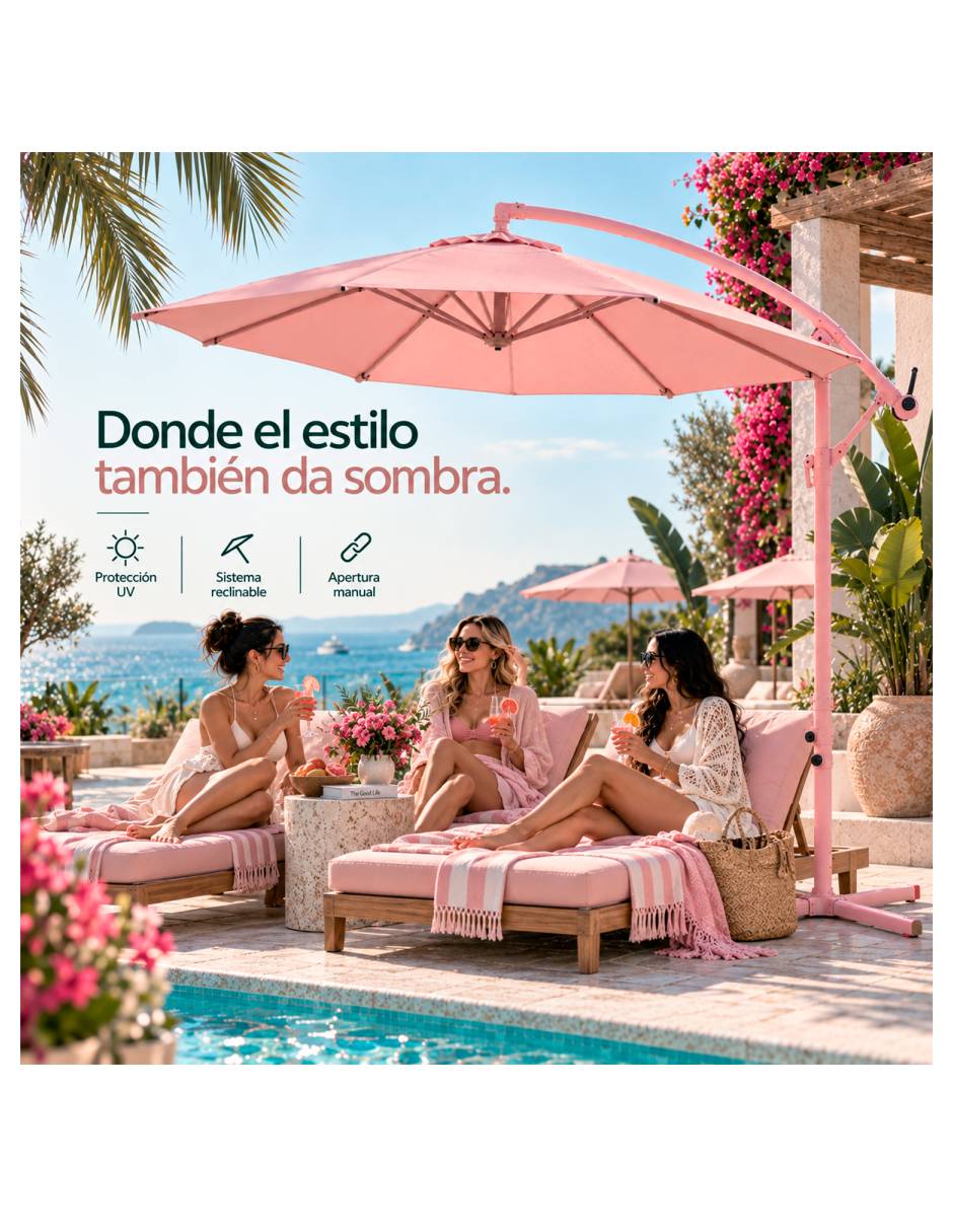 Sombrilla para jardín