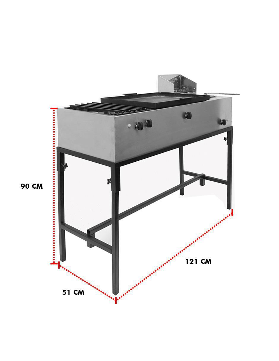 Parrilla de acero inoxidable 8