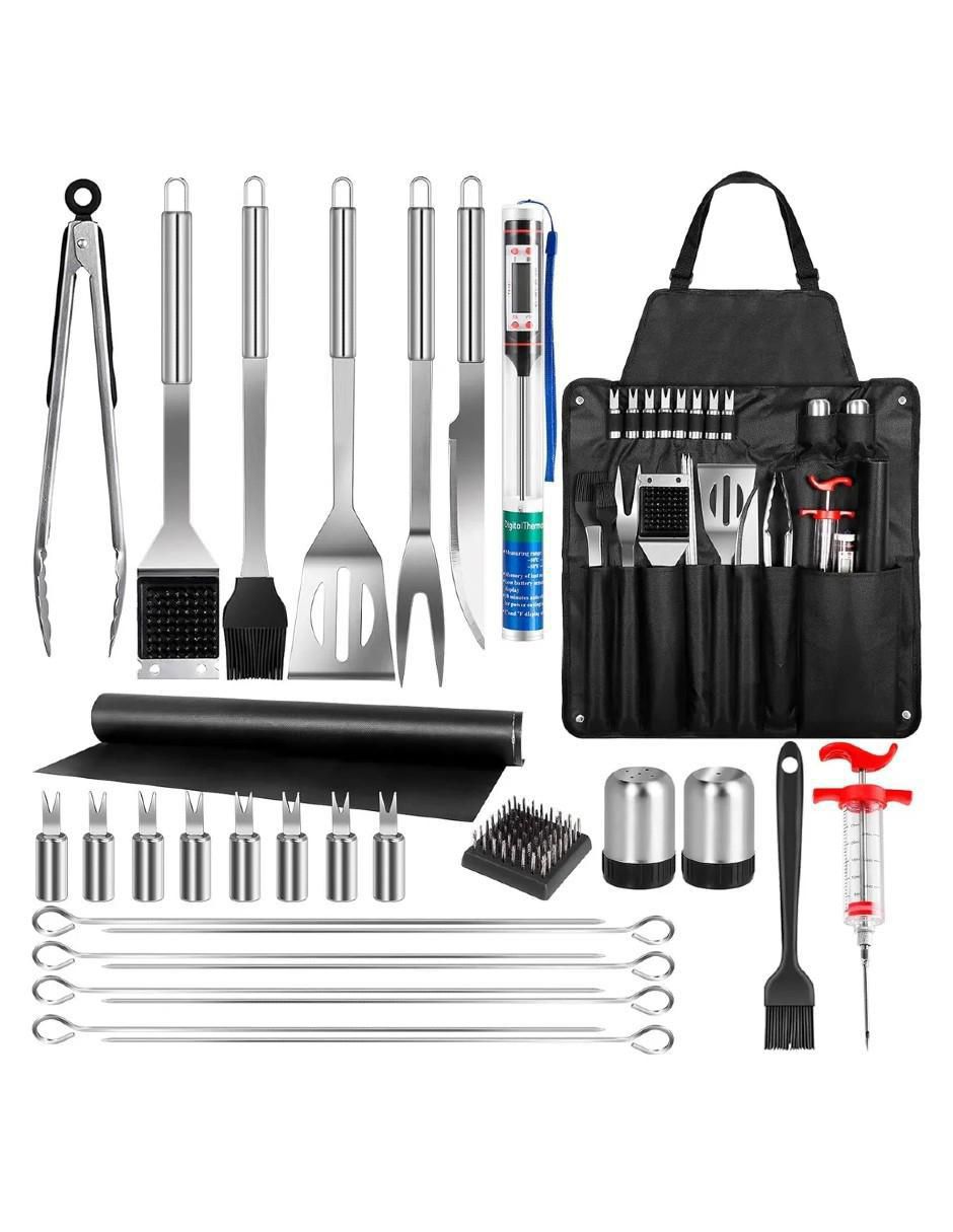 Set utensilios para asar Güish de acero inoxidable