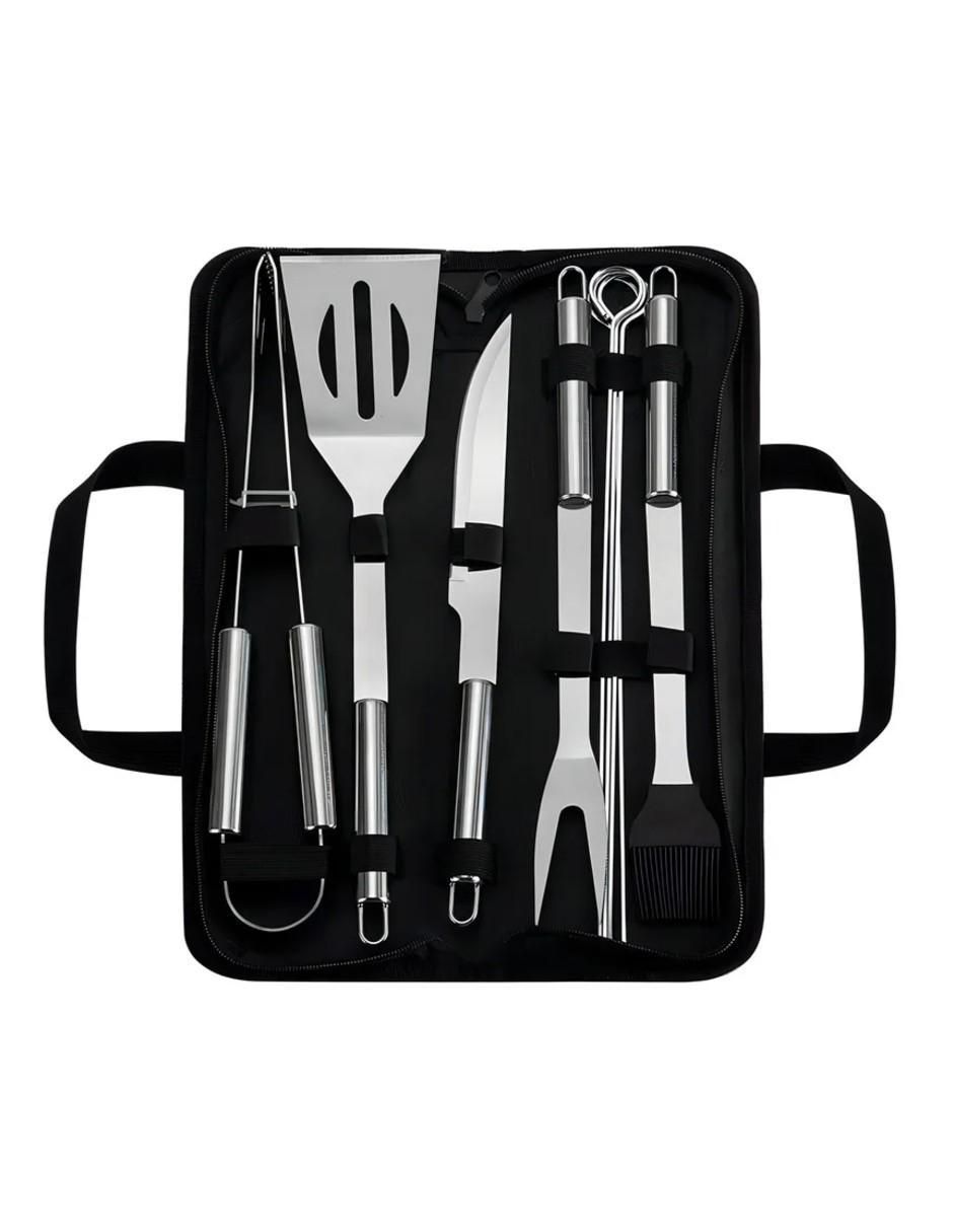 Set utensilios para asar Güish de acero inoxidable Set utensilios para asar Güish de acero inoxidable