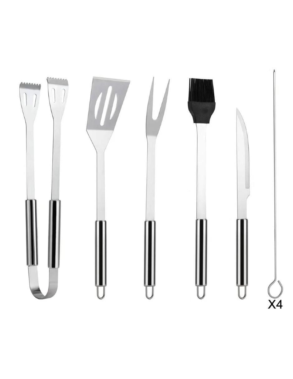 Set utensilios para asar Güish de acero inoxidable
