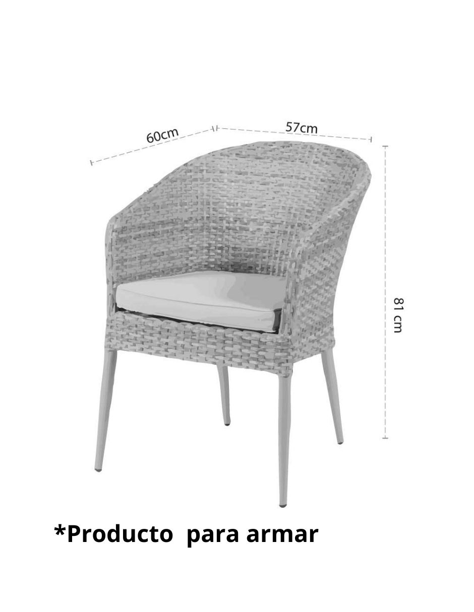 Silla Temara de polietileno 6