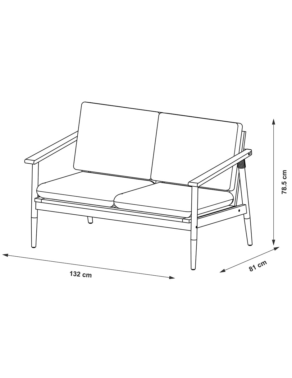 Love seat Haus Outdoor Amanda