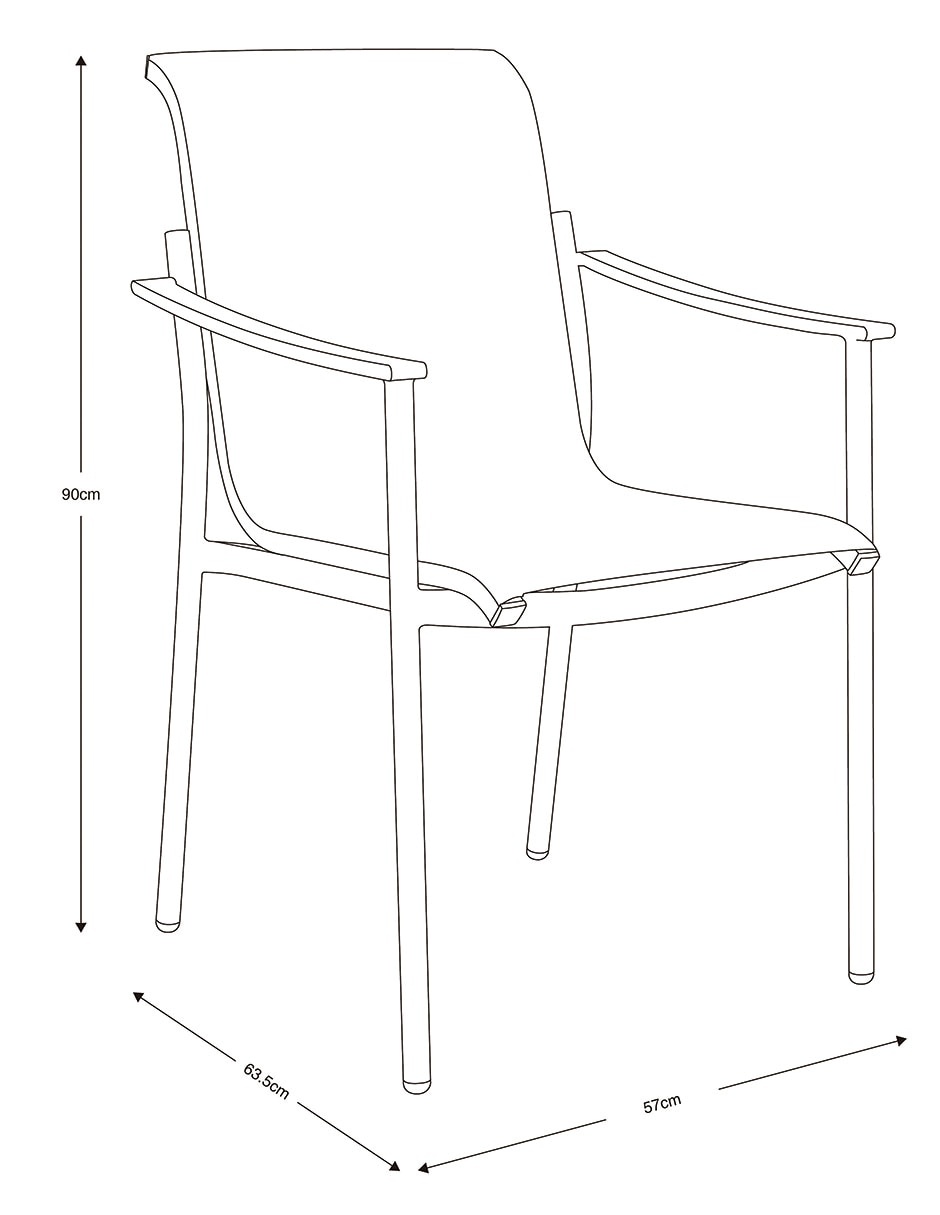 Silla con brazos Aster 8