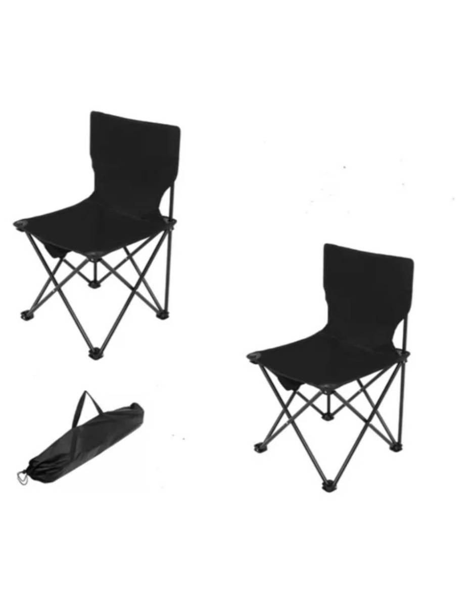 Set de sillas plegables 2 piezas Set de sillas plegables 2 piezas
