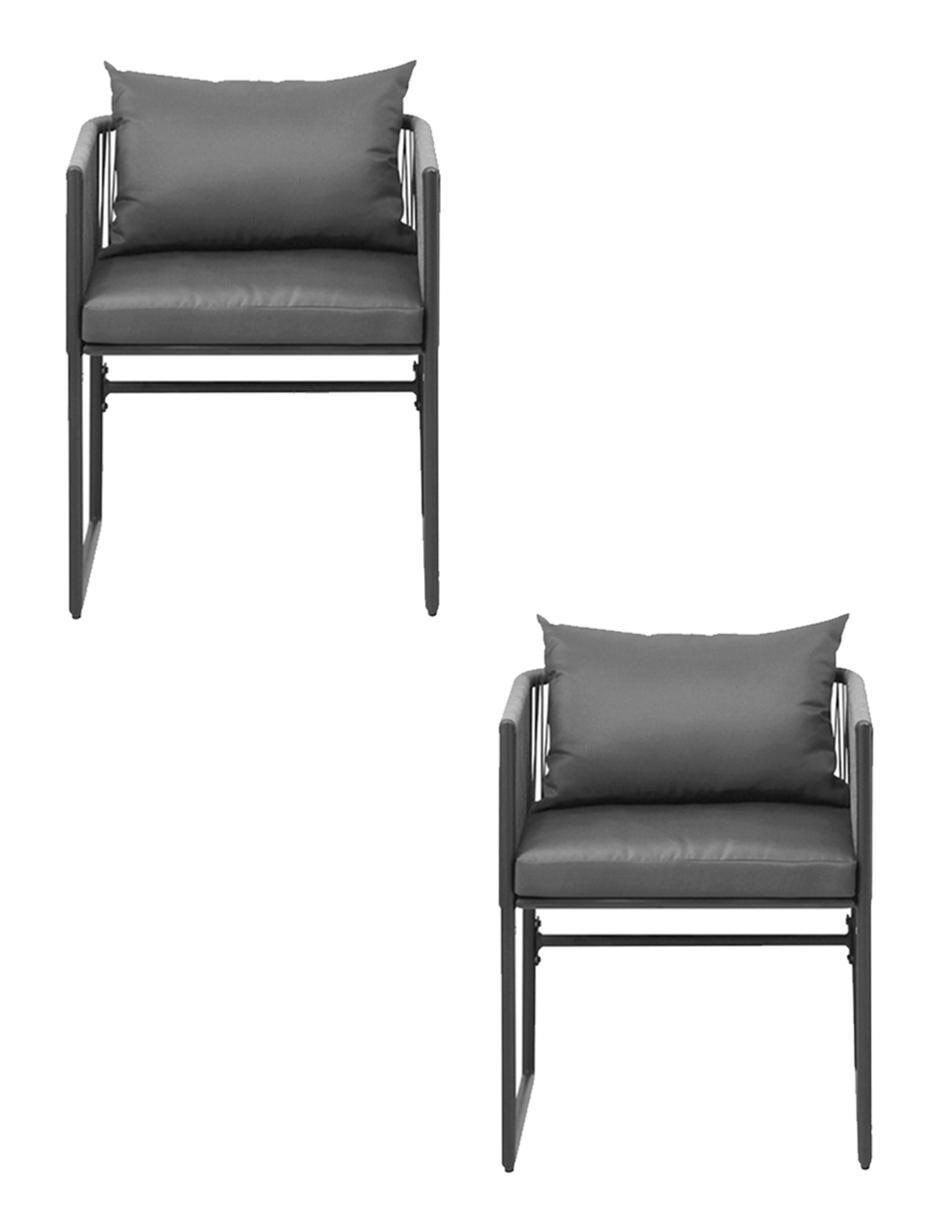 Silla set 2 piezas de metal