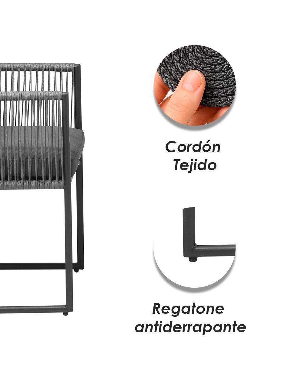 Silla set 2 piezas de metal 7