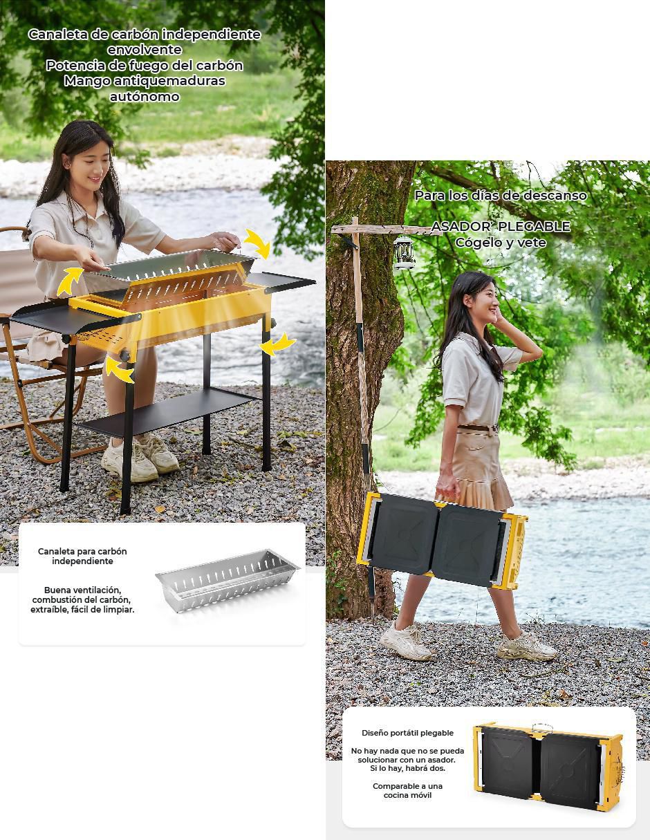 Asador de carbón 3