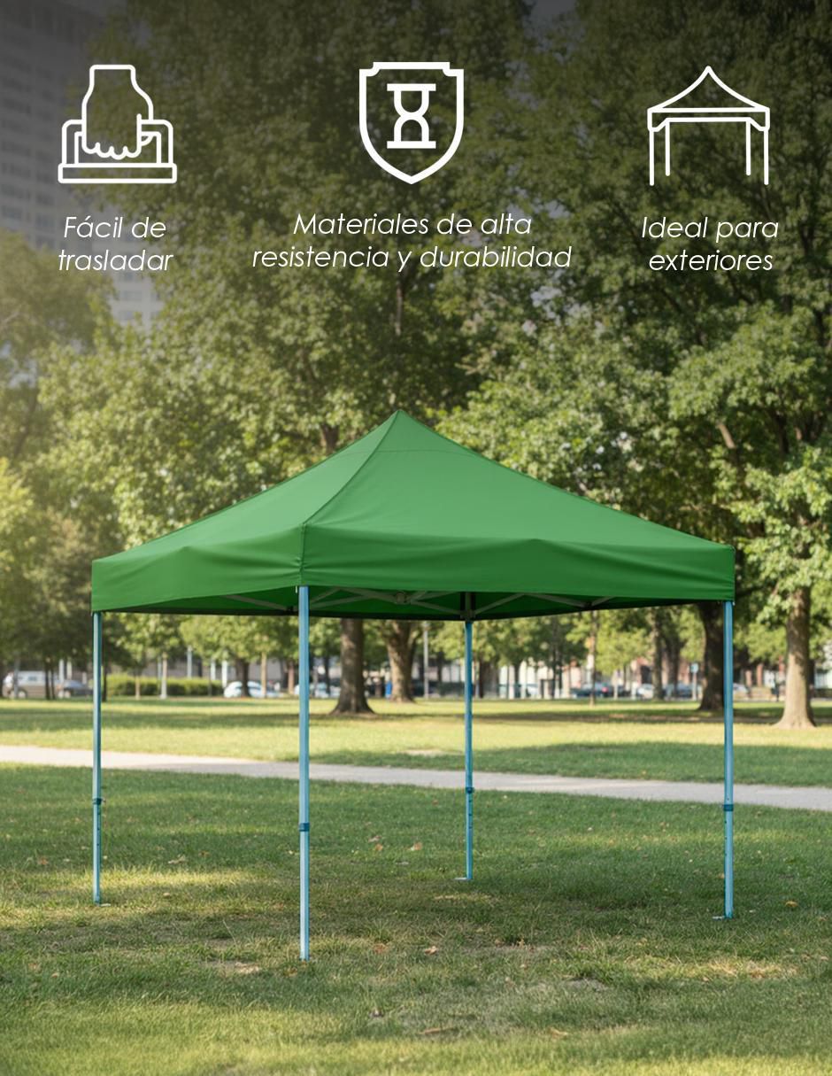 Carpa ancho 300 cm x largo 300 cm 2