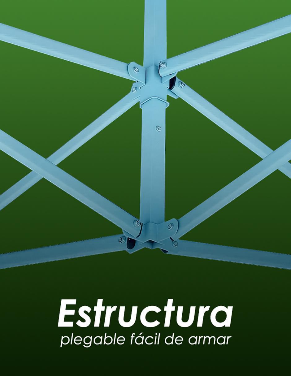 Carpa ancho 300 cm x largo 300 cm 6
