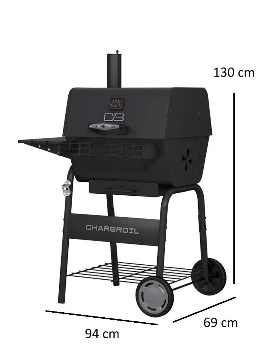 Asador de carbón Charbroil C-Line 665 de acero inoxidable