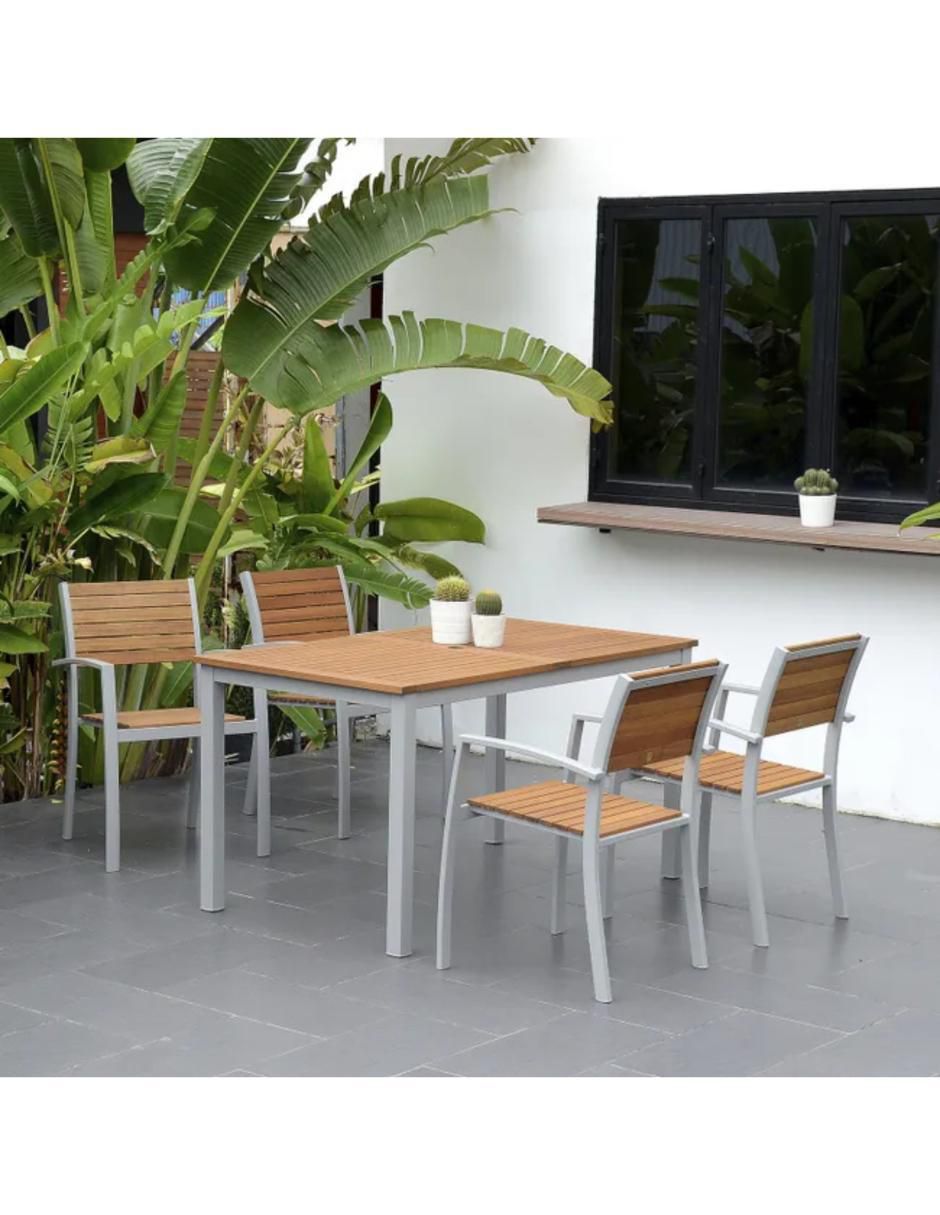 Mesa de comedor armable Barcelona 140 4