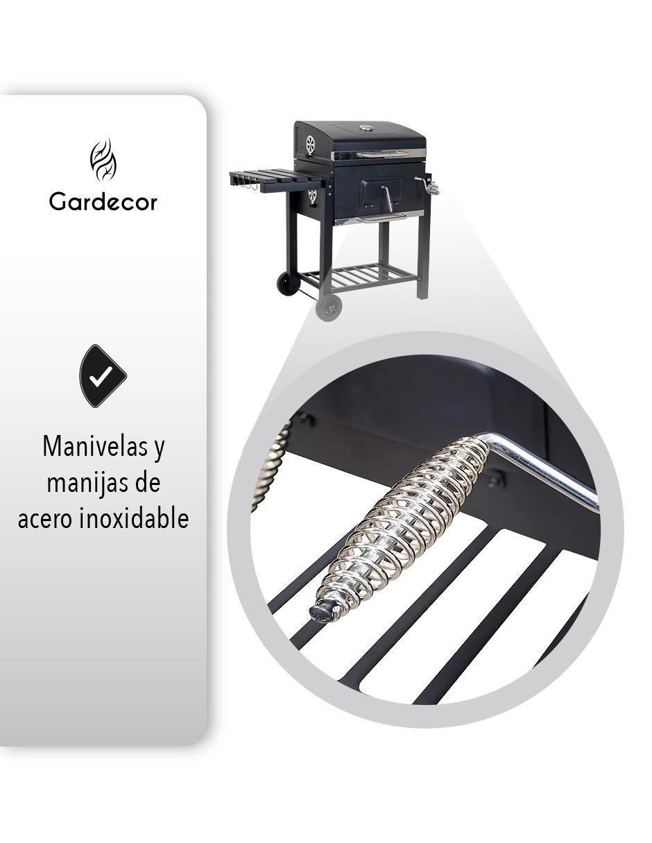 Asador de carbón de acero 5