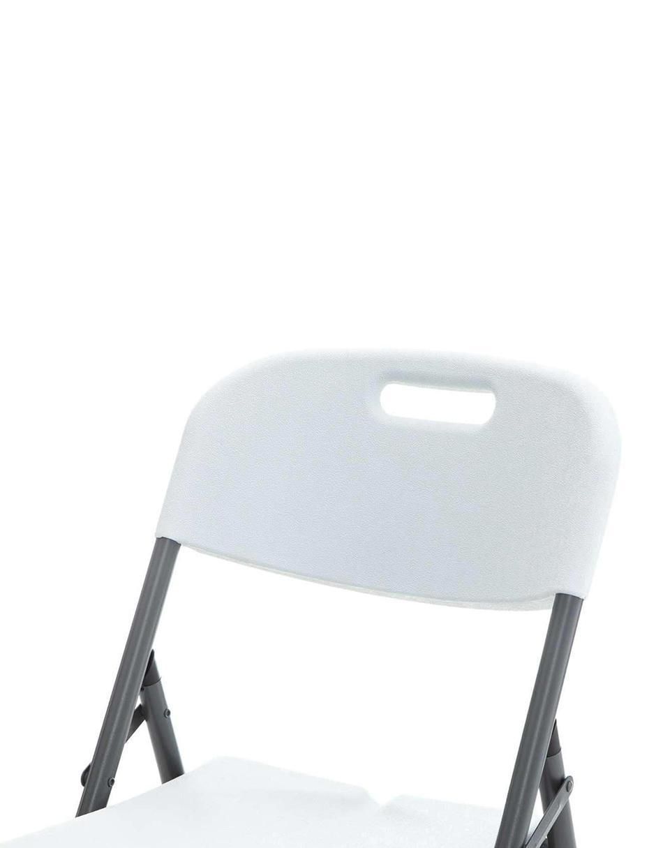 Set de sillas plegables 4 piezas de metal