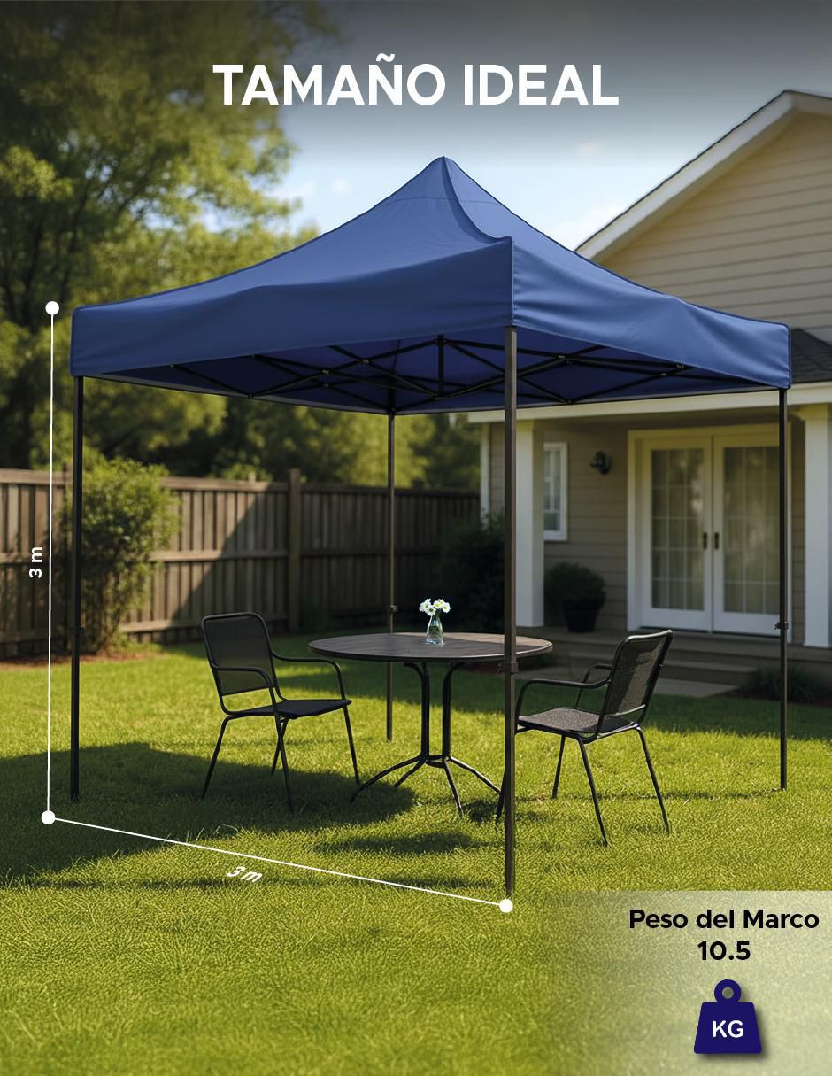 Carpa the finix ancho 3 m x largo 3 m