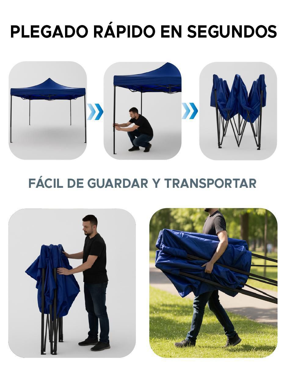 Carpa the finix ancho 3 m x largo 3 m