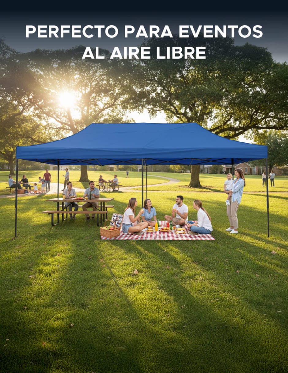 Carpa ancho 6 m x largo 3 m 6