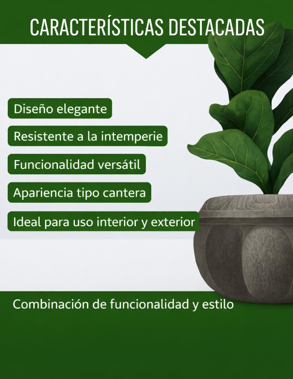 Maceta Elly de plástico