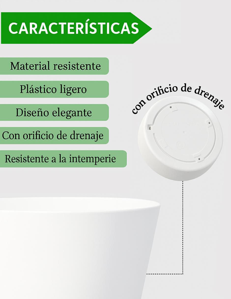 Maceta de plástico 4