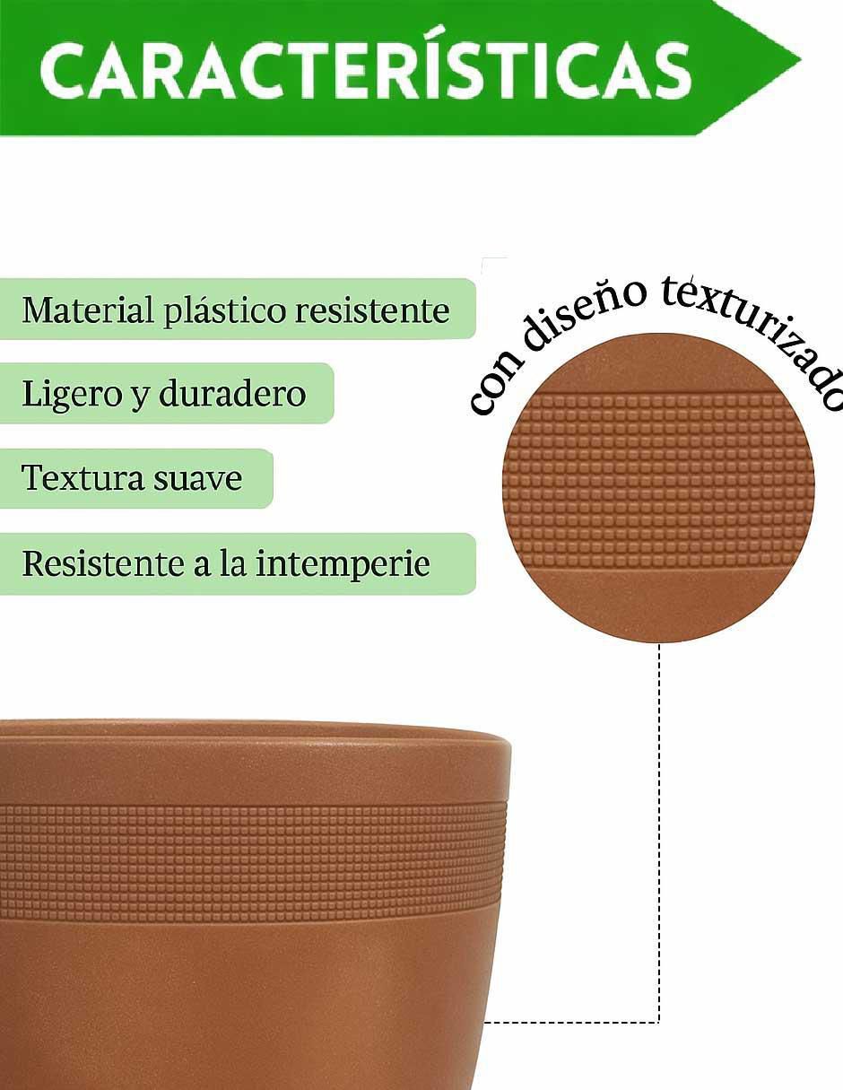 Maceta Elly de plástico