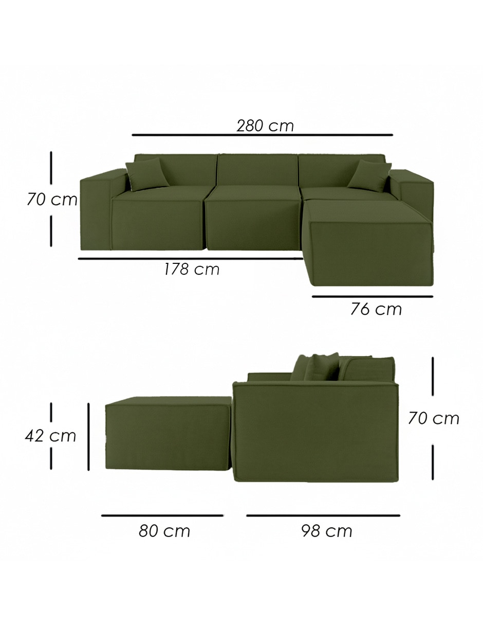 Sofá Sofa4P-Siena-Olivo 8