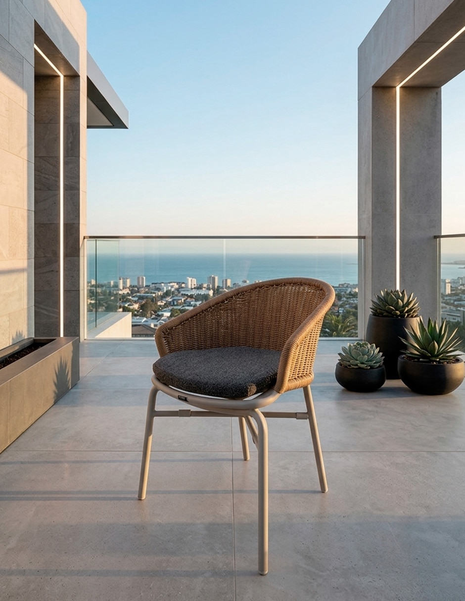 Silla de mimbre artificial 5