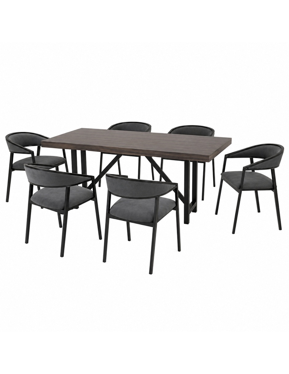 Comedor zenta + camila sochic para 6 personas de mdf