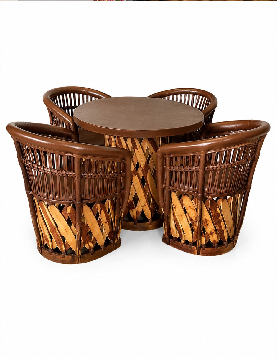 Comedor Silla Acapulco Acojinado para 4 personas