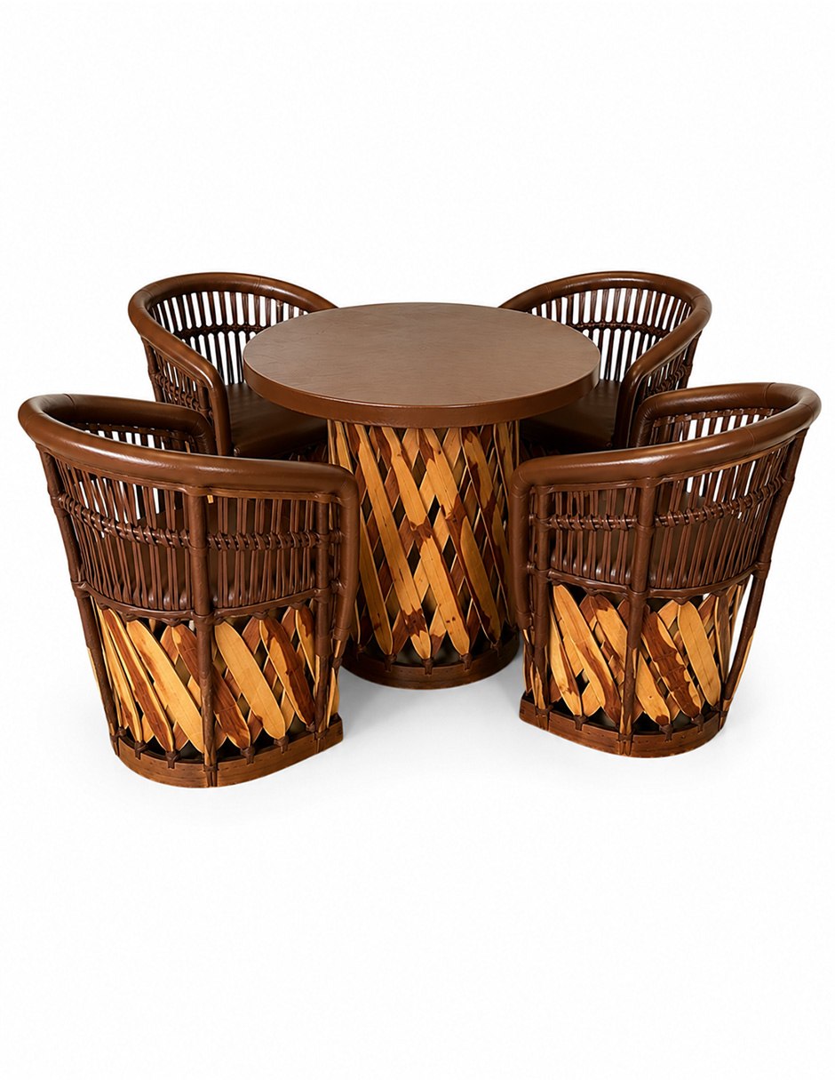 Comedor Silla Acapulco Acojinado para 4 personas